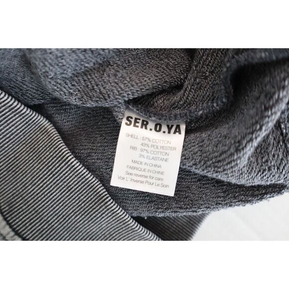 SER.O.YA SR03-4240 Unisex Sz XS Vintage Black Issac Crew Neck Sweatshirt - Picture 4 of 7